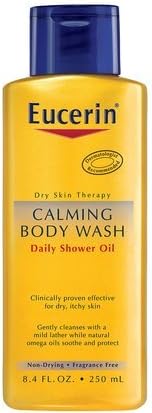 Eucerin Calming Body Wash Daily Shower Oil-8.4, oz. (Quantity of 3)