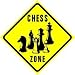 CHESS ZONE strategy game novelty NEW sign