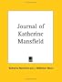 Journal of Katherine Mansfield