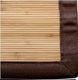 5' X 8' Brown Trim Earth Friendly Bamboo Rug Bamboo Mat Area Rug BR121