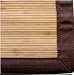 5' X 8' Brown Trim Earth Friendly Bamboo Rug Bamboo Mat Area Rug BR121