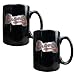 Atlanta Braves 2-Piece Black Ceramic Mug Set  (Primary Logo)
