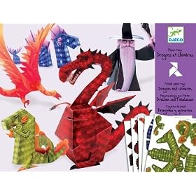 Djeco 3D Paper Toys - Dragons & Chimeras
