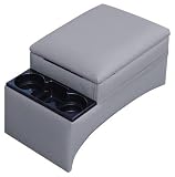 Console - Bench Seat Contractors - Gray - Console will not work with Stick Shifts.