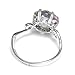 Jewelrypalace Women's 3.2ct Chessboard Cut Natural Mystic Rainbow Topaz 925 Sterling Silver Ring