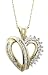 10kt Gold Diamond Heart Pendant with 18 Chain