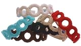 L. Erickson USA 100% Linen Wrapped Circles Headband