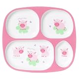 4-pc. Melamine Divided Plate Set - Pig by Grand Bonanza