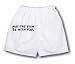 White Boxer Short with May the Fish be with you.