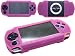 Silicon Skin Protective Cover for Sony PSP Console Playstation + FREE Car Charger for Sony PSP (Pink)