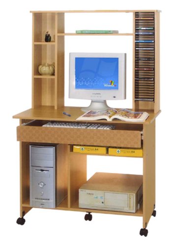 HOME & OFFICE BEECH WOOD COMPUTER DESK HO-HI218