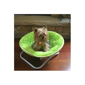 Foldable Fuzzy Pet Bed - Green