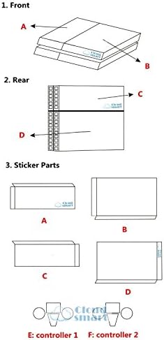 CloudSmart PS4 Designer Skin Decal for PlayStation 4 Console System and PS4 Wireless Dualshock Controller - Destiny of pure black background with white words
