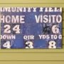 Football Scoreboard Wall Art - Blue