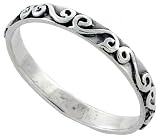 Sterling Silver Polished Band, 1/8 Wide