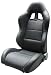 3A Racing 25-2935 Racing Seat Genuine Leather Black