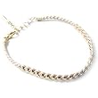 Beige Braided Genuine Leather Bead Bracelet Fashion Jewelry