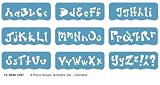 Fiskars Shape Template 9 Piece ALPHABET SET