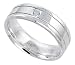 Gent's Perfect Quality Sterling Silver Brilliant Cut Cubic Zirconia Ring