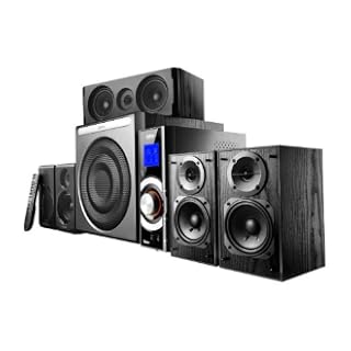 Edifier HCS5640 C6, 5.1-Soundsystem mit 5x 8W Satelliten und 1x 30W Subwoofer, inklusive Fernbedienung, schwarz