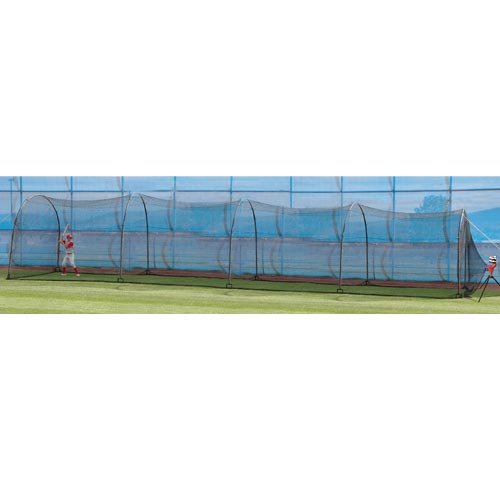 Trend Sports Heater Double Complete Home Batting Cage (48' X 12' X 10')
