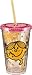 Vandor 44151 Mr. Men Little Miss-Little Miss Sunshine 18 oz Acrylic Travel Cup, Pink, Yellow, and Black