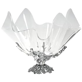 Arthur Court Grapevine Stand with 14-Inch Acrylic Bowl by Arthur Court