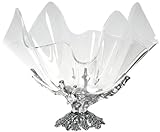 Arthur Court Grapevine Stand with 14-Inch Acrylic Bowl