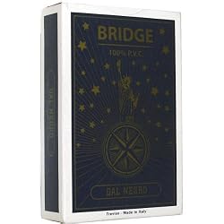 Dal Negro Freedom X Bridge Size Dual Index Playing Cards (Grey)