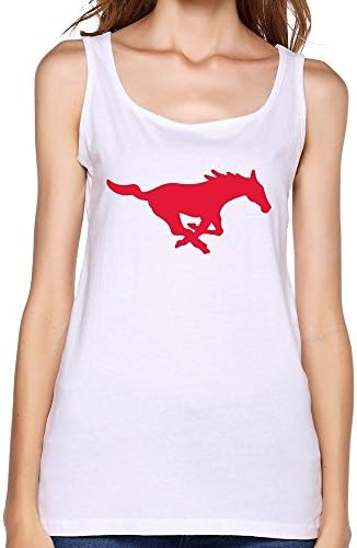 TIANYI Design Women Smu Mustangs Logo Tank Top T Shirt
