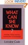What Can She Know: Feminist Theory and the Construction of Knowledge