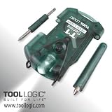 Tool Logic T1TLS T1 Series Tech Light, Multifunction, Hands-Free White Led Flashlight, Smoke Green