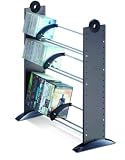 CD / DVD / VHS 232 Little Elf Design Titanium Multimedia Floor Storage Rack