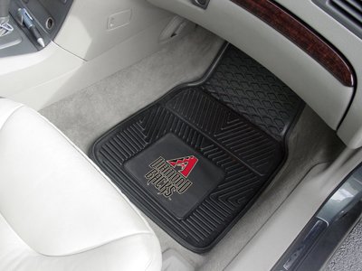 A Set of 2 MLB Universal Fit Front All-Weather Floor Mats - Arizona Diamondbacks