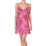 Gilligan & O'Malley Ruffle Satin Chemise