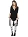 Urban CoCo Women's Half Sleeve High Low Loose Casual T-Shirt Top Tee Dress (XX-Large, Black)