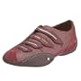 michelle K Women's Force Four Strap Sneaker, Burgundy, 10 M