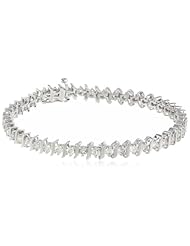 IGI Certified 14k Gold S-Link Diamond Tennis Bracelet (3 cttw, H-I Color, I1-I2 Clarity)
