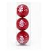 Golf Balls Keep Calm and Carry On Gift Set of 3 Red Balls