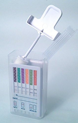 SalivaConfirm 5 Panel Instant Oral Cube Swab Saliva Drug Test Kit (50)(COC/THC/OPI/AMP/mAMP)(Multiple Quantities)