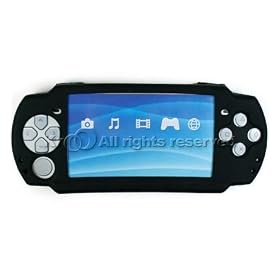 Black Silicone SKin Case Cover For Brand Sony PSP Slim 2000 PlayStation