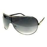 Lunettes de Soleil Rocktoo® Fashion - Modèle 149, Couleur du Cadre Argenté, Teintées Gris, deze...
