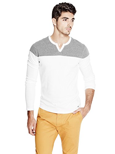GUESS Men's Suarez Slit-Neck Tee