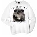 Chow Chow BLACK "Property Of" Adult Sweatshirt