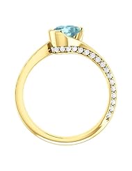 18K Yellow Gold 7.00x5.00mm Oval Cut Mozambique Blue Paraiba Tourmaline and Diamond Ring -- LIFETIME WARRANTY