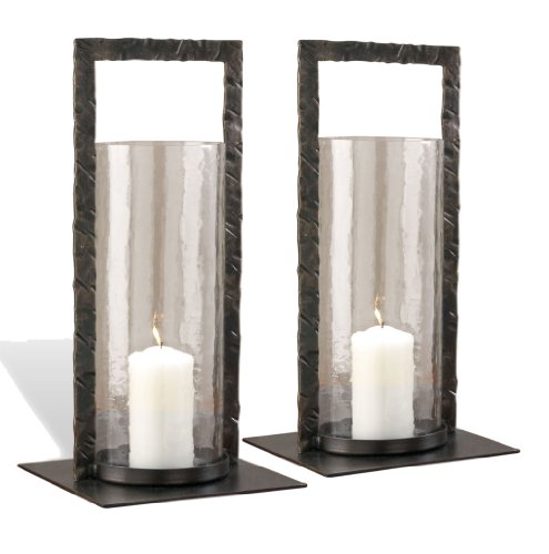 Pair Tomar Modern Rustic Grand Lantern