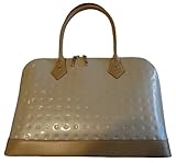 Women's Arcadia Patent Leather Purse Handbag Cream/Natural