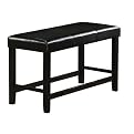 Livorno Counter Height Bench - Black