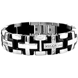 Inox Jewelry 316L Stainless Steel Gothic Cross Bracelet