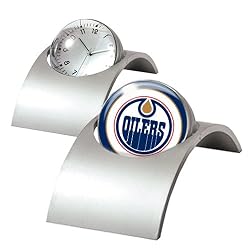 Edmonton Oilers Spinning Desk Clock NHL Hockey